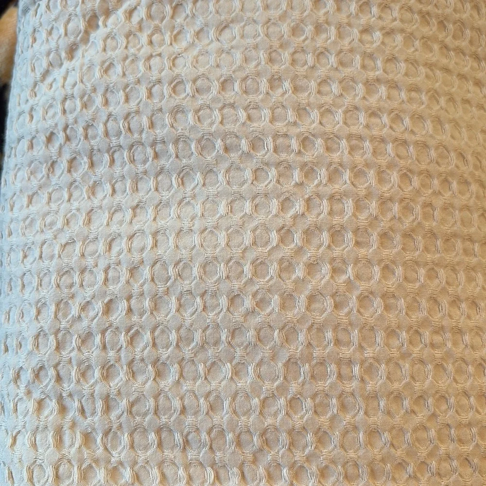 QUINCE Organic Luxe Waffle Duvet Cover Full/Queen Light Gray